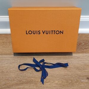 Louis Vuitton Authentic Magnetic Box And Ribbon Luxury Designer Storage Gift